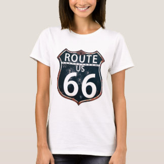 T-shirt Itinéraire 66-Honor la route de mère