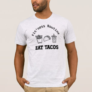 T-shirt Itinéraire de forme Manger des tacos