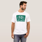 T-shirt Itinéraire de vélo (Devant entier)