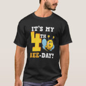 T-shirt It's 4th Bee Day Honey Beekeeper Apiary Beekeeping (Devant)