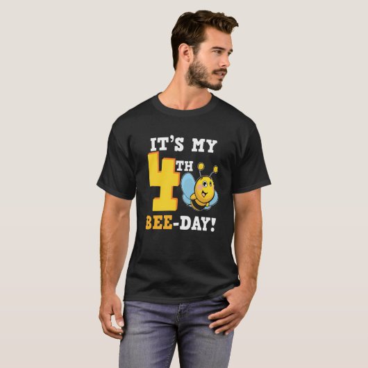 T-shirt It's 4th Bee Day Honey Beekeeper Apiary Beekeeping (Devant entier)