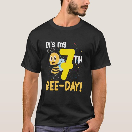 T-shirt It's 7th Bee Day Honey Beekeeper Apiary Beekeeping (Devant)