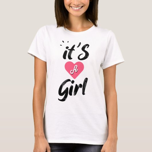 T-shirt It's a girl (Devant)