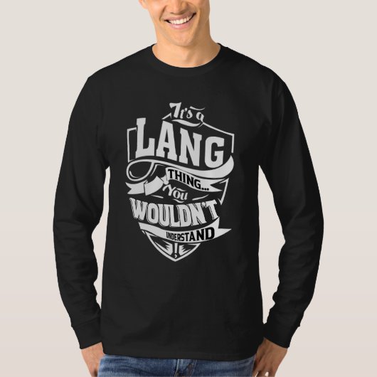 T-shirt It's A Lang Thing   (Devant)
