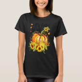 T-shirt Its Fall Y'all Leopard Pumpkin Sunflower Autumn Th (Devant)