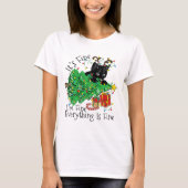 T-shirt It's Fine I'm Fine Everything Is Fine Fun Christma (Devant)