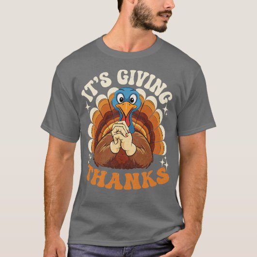 T-shirt Its Giving Thanks Turkey by el mehdi (Devant)