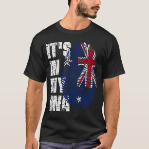 T-shirt IT'S IN MY DNA Australia Flag Boy Girl Gift