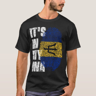 T-shirt IT'S IN MY DNA Barbados Flag Boy Girl Gift