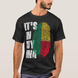T-shirt IT'S IN MY DNA Benin Flag Boy Girl Gift
