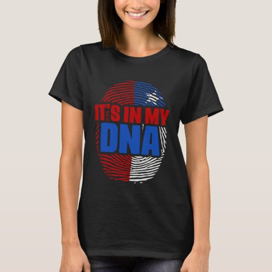 T-shirt It's In My DNA Chile Country Flag Citizenship Race (Devant)