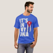 T-shirt ITS IN MY DNA Cuba Flag Cuban T Shirt Novelty (Devant entier)