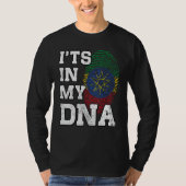 T-shirt It's In My DNA Ethiopian Fingerprint Proud Ethiopi (Devant)