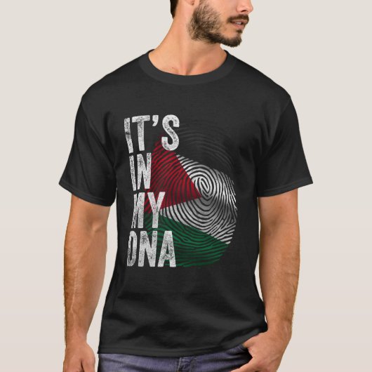 T-shirt It'S In My Dna Palestine Flag Palestinian (Devant)