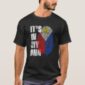 T-shirt IT's IN MY DNA Philippines Flag Filipino (Devant)