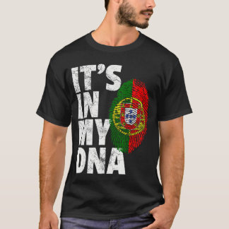T-shirt Its in My DNA Portuguese Portugal Flag Men Women G