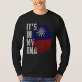 T-shirt It's In My DNA Taiwan Taiwanese Flag Taiwan Finger (Devant)
