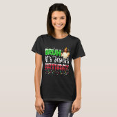 T-shirt It's Jesus's Birthday Bruh Christmas Christian Pla (Devant entier)