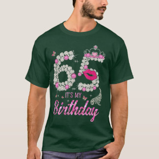 T-shirt It's My 65th Birthday Queen 65 Years Old Shoes Cro