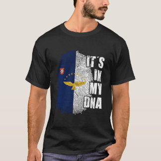T-shirt Its My Dna Azores Flag Portugal Patriotic Portugue
