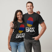T-shirt IT'S MY DNA IN flag national pride fingerprint Arm (Unisexe)