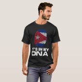 T-shirt IT'S MY DNA IN Flag National Pride Fingerprint Cub (Devant entier)