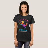 T-shirt Its Ok To Be Different Autism Awareness Acceptance (Devant entier)