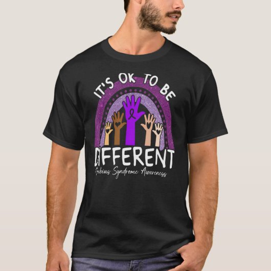 T-shirt It's Ok To Be Different Moebius Syndrome Awareness (Devant)