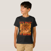 T-shirt It's Past My Bedtime Funny Cat Meme Animals Humor (Devant entier)