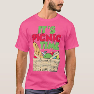 T-shirt It'S Picnic Time Family Trip Summer Vacation Campi