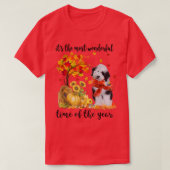 T-shirt It's The Most Wonderful Autumn Time Sheepadoodle P (Design devant)
