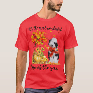 T-shirt It's The Most Wonderful Autumn Time Sheepadoodle P