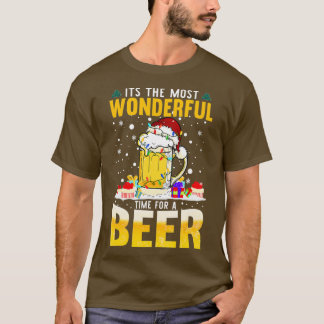 T-shirt Its The Most Wonderful Time For A Beer Christmas S