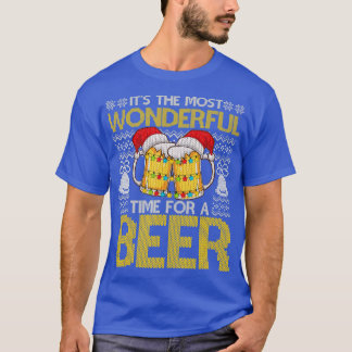 T-shirt Its The Most Wonderful Time For A Beer Christmas S