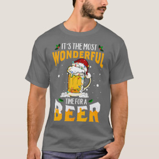 T-shirt Its The Most Wonderful Time For A Beer Christmas S