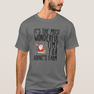 T-shirt It's The Most Wonderful Time For Boone's Farm Chri