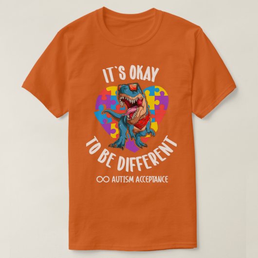 T-shirt Itx27s Accepter Différemment L'Autisme (Design devant)