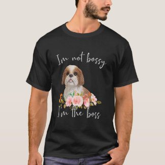 T-shirt Iu2019m Pas Bossy Iu2019m Le Boss Shih Tzu