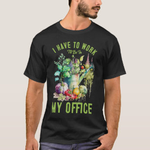 T-shirt Iu2019ve Au travail Je serai dans mon bureau aquar