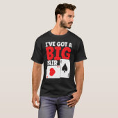 T-shirt I've Got A Big Pair Bluffing Pot Playing Cards Gif (Devant entier)