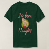 T-shirt Ive was Naughty Santa Claus Funny Noël Noël Noël N (Design devant)