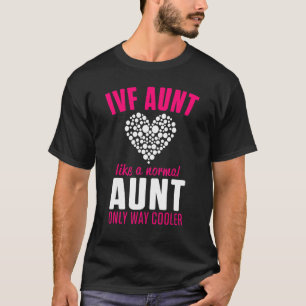 T-shirt Ivf Survivor Warrior Papa Maman Tante Jour de tran