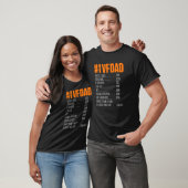 T-shirt Ivf Survivor Warrior Papa Prix Transfert Jour Envo (Unisexe)