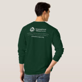 T-shirt IVH à manches longues (logo blanc - Forêt  (Dos entier)