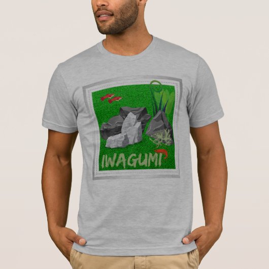 T-shirt Iwagumi - glass box art (Devant)