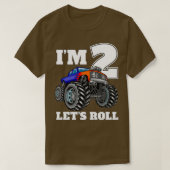 T-shirt Ix27m 2 Letx27s Roll Monster Truck 2e Anniversaire (Design devant)