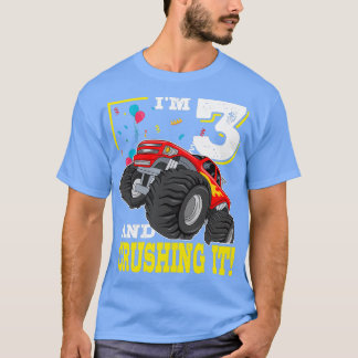 T-shirt Ix27m 3 Et Le Concastrant Monster Truck 3e Anniver