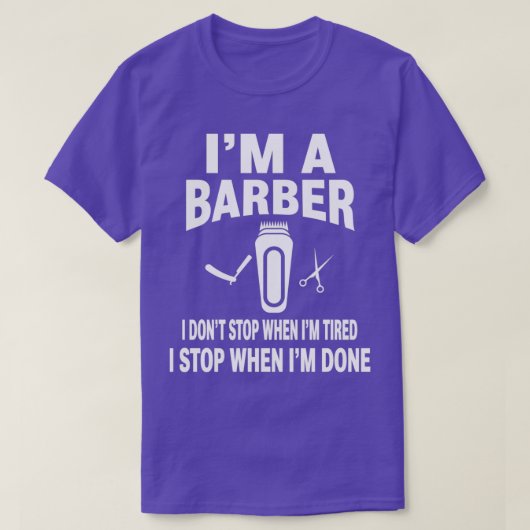 T-shirt Ix27M A Barber I Donx27t Stop Quand Ix27M Barre Fa (Design devant)
