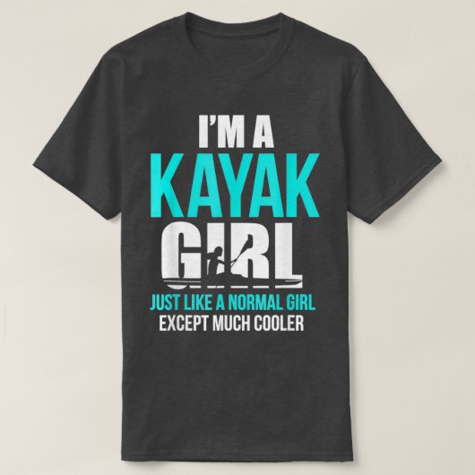 T-shirt Ix27m A Kayak Girl Funny Kayaking (Design devant)