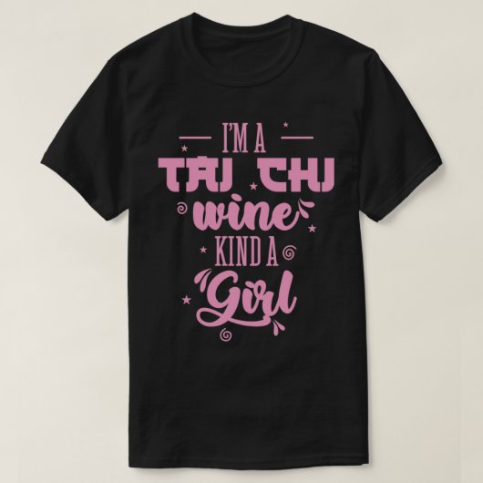 T-shirt Ix27m a Tai Chi Vin Genre une fille Taijiquan (Design devant)